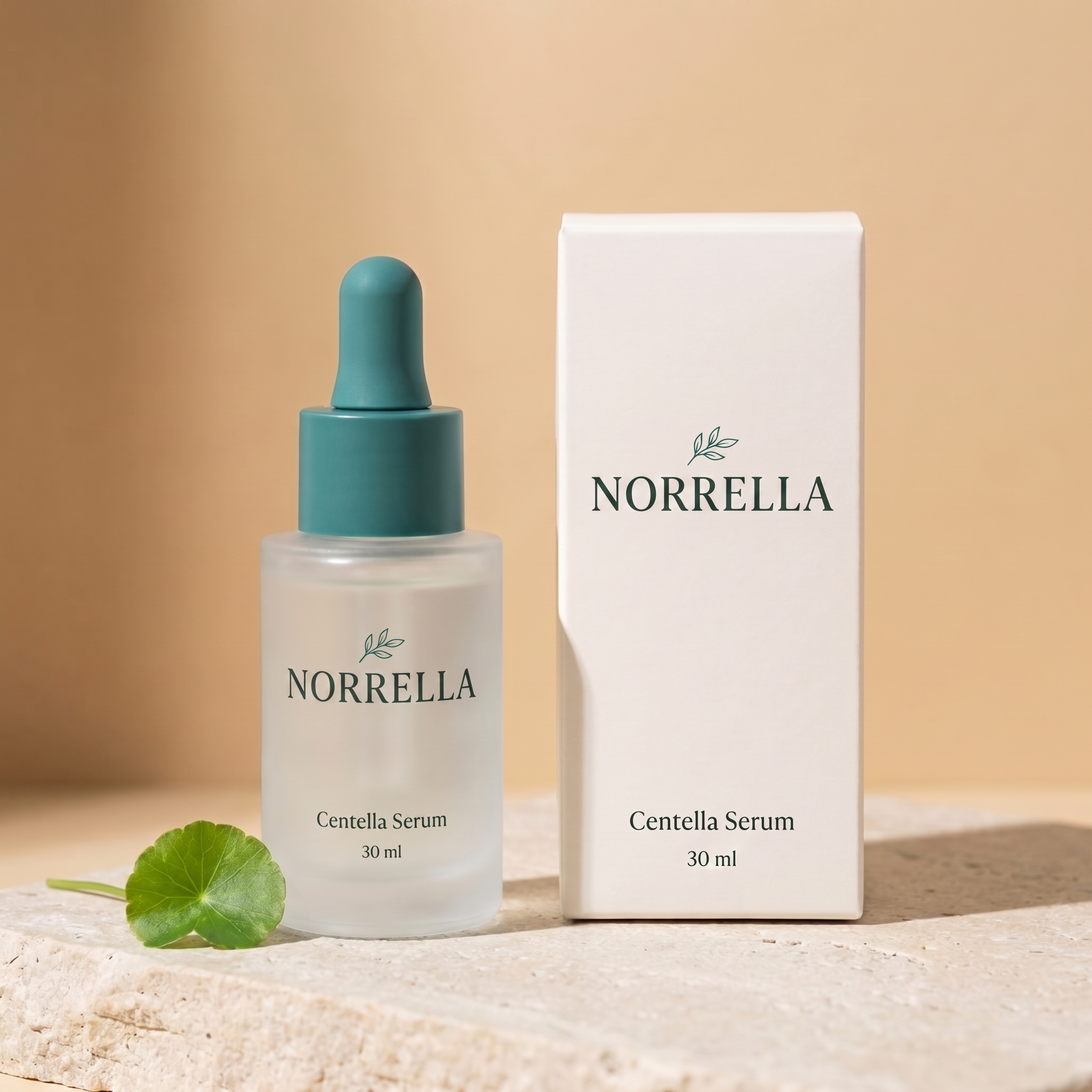 Norrella Centella Serum 30 ml, flaska och ask