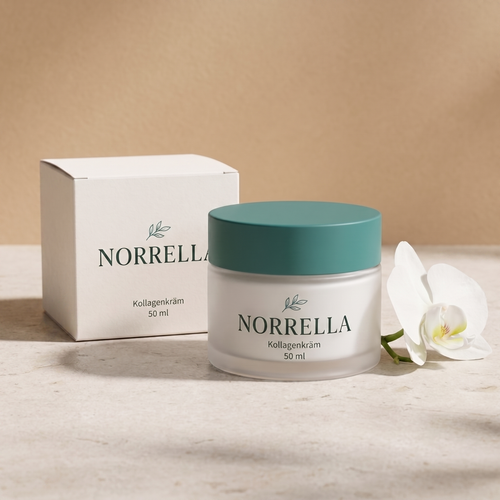 Norrella Kollagenkräm 50 ml, burk och ask