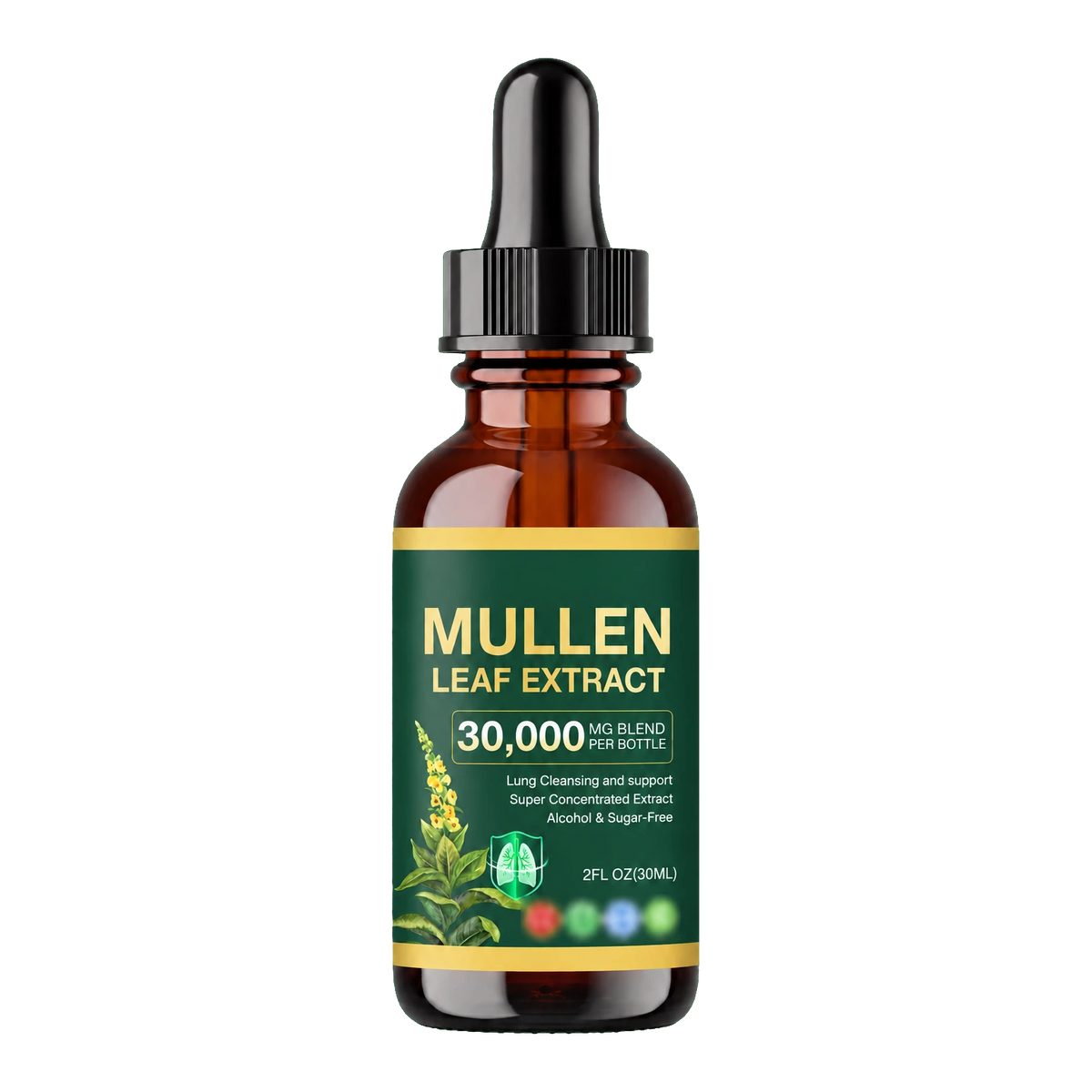 Lungrena™ - Droppar med Kungsljus & Klorofyll - 1 pack