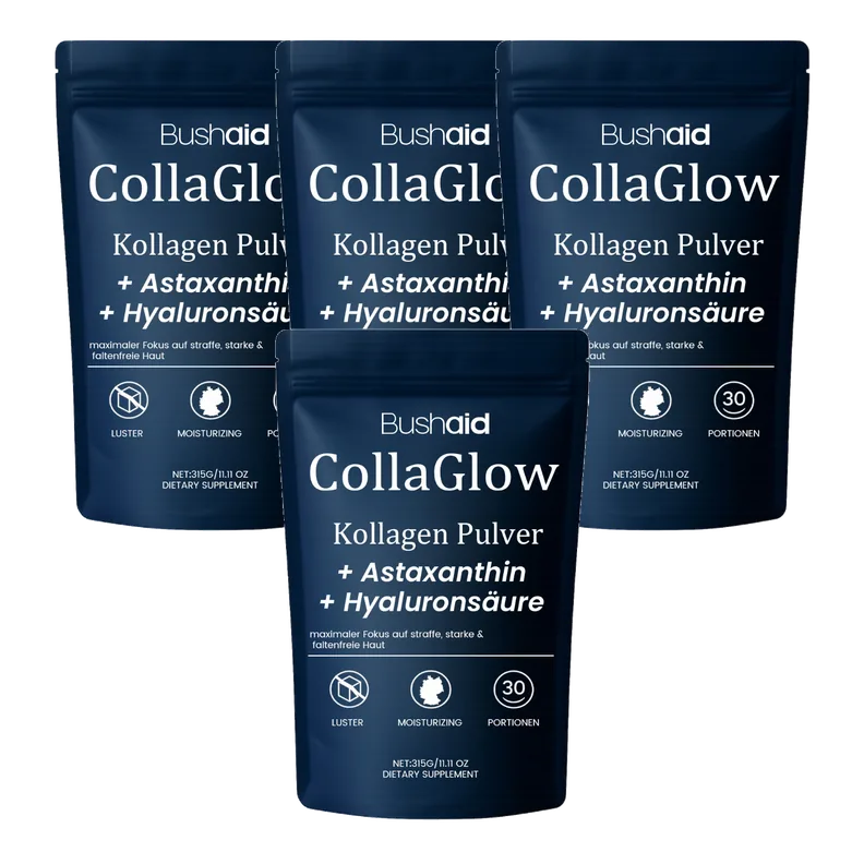 Kollasköld™ - Kollagenpulver med Astaxantin, Hyaluronsyra & Q10 - 4 pack
